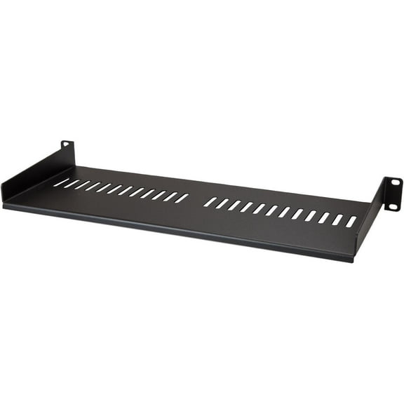 StarTech Vented 1U Rack Shelf 7in Deep 1U Rack Mount Shelf CABSHELF1U7V