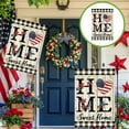 thumbnail image 6 of SHEIGUANNI Welcome America Stars Patriotic 4th of July Memorial Day Independence Day Garden Flag Yard Flag 12x18 Inch Double Sided Small Mini Yard Outdoor Outside Holiday Decoration, 6 of 6