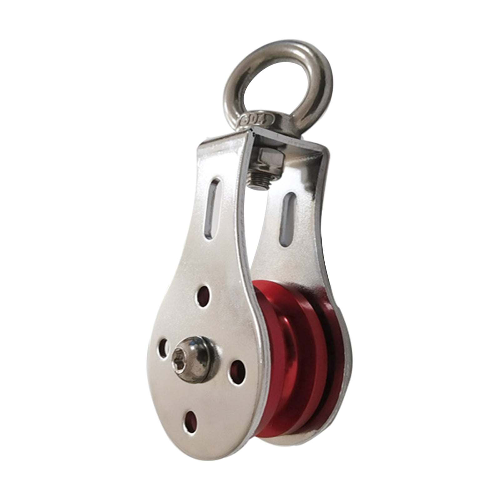 Wire Rope Pulley Block Lifting Swivel Hook Single Hanging Wire Towing Wheel 