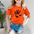 thumbnail image 2 of Rovga T-Shirts pour Enfants de 6-7 Ans, Manches Courtes, Graphique de Dessin Animé, Imprimé pour la Journée de l'Unité des Enfants, Col Rond, Mignon, Blanc, 2 of 5