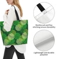 thumbnail image 3 of Naloa Green Flower Tote Bag for Women Large Capacity Shoulder Bag for College Work Travel Shopping, 3 of 8
