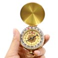 thumbnail image 1 of Brújula de cobre puro G50 reloj de bolsillo retro flip brújula montañismo al aire libre multifunción con cubierta luminosa, diámetro 48 mm altura 13 mm ZefeiWu 9024735280491, 1 of 1