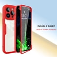 thumbnail image 3 of for Apple iPhone 14 Pro Clear Case with Screen Protector, Slim Shockproof Soft TPU Bumper Full Body Protection Phone Cover Case for iPhone 14 Pro QC Black, 3 of 8