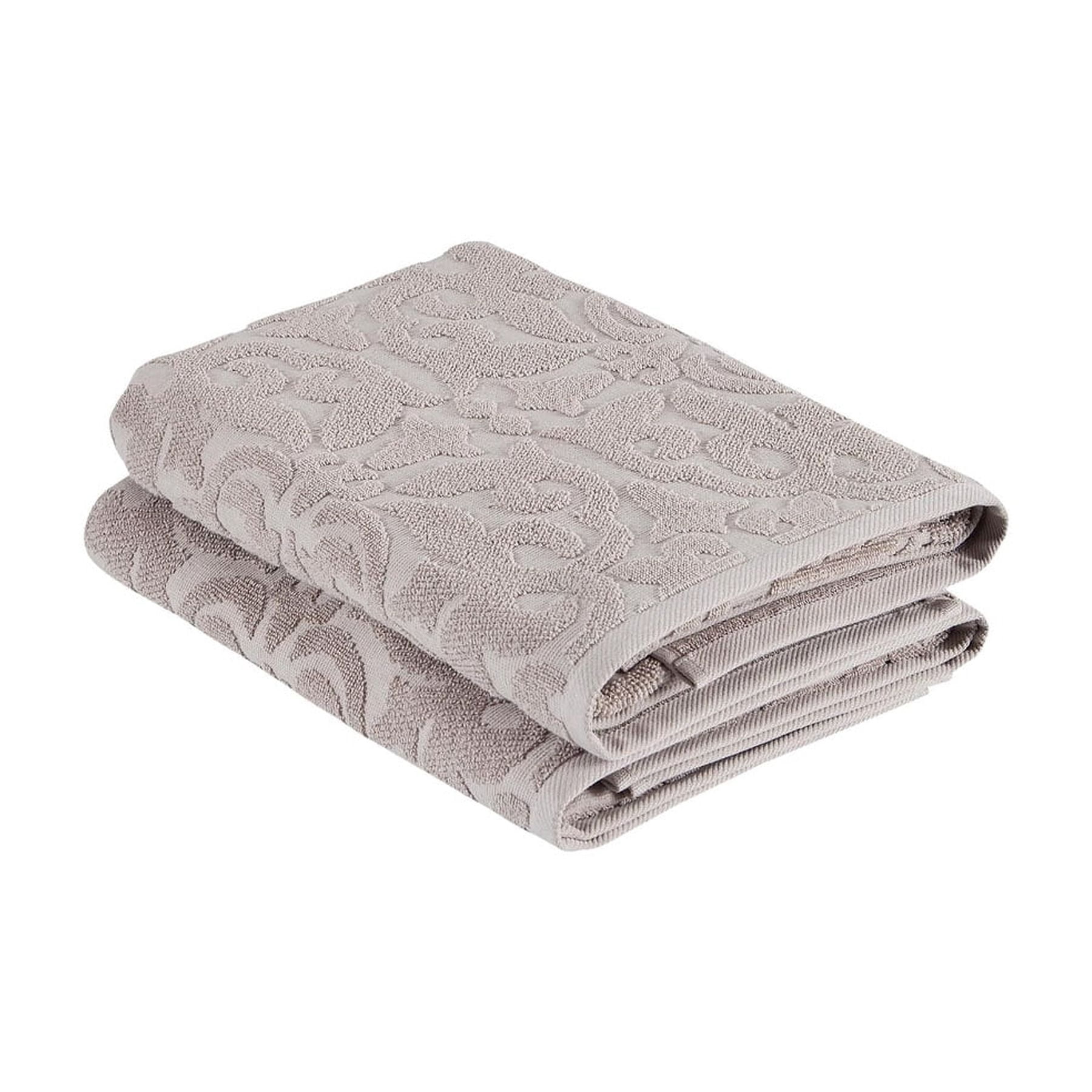Ozan Premium Home  100% Genuine Turkish Cotton Patchouli Bath Towels (Set of 2) Dusty Blue