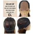 thumbnail image 6 of LUXLUXE Mina Straight 12 Inch Long 4X4 Hand-Tied Lace Front Wig, Heat Resistant Fiber,, 6 of 11