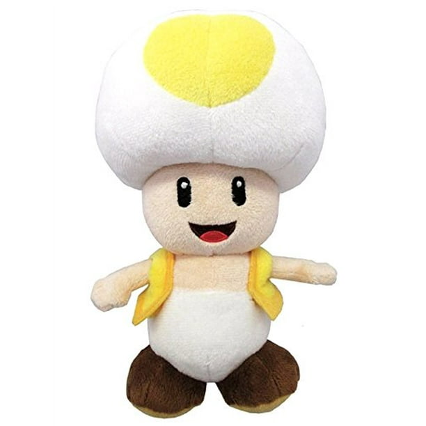 Little Buddy Super Mario All Star Collection 1589 Yellow Toad Stuffed Plush,  8 