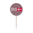 thumbnail image 1 of I Am From Denmark Art Deco  Fashion Toothpick Flags Round Labels Party Decoration, 1 of 3