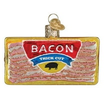 Old World Christmas Blown Glass Ornament for Christmas Tree, Pack of Bacon