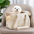 thumbnail image 1 of Sac Porté Épaule Résistant, Fourre-Tout, avec Poches Beige Sac à Main pour Chiot Moyen, 1 of 7