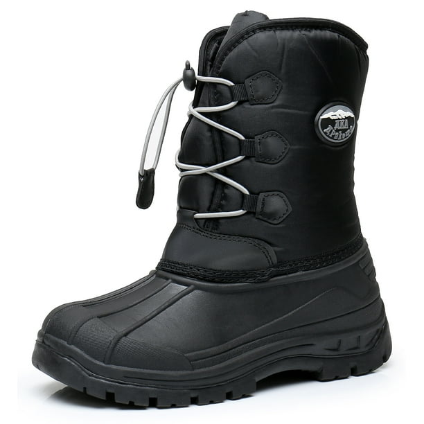 Apakowa Kids Boys Winter Snow Boots Insulated Watetproof Boys Winter Boots(Little Kid/Big Kid