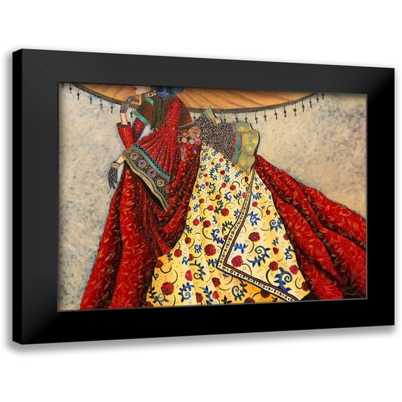 Maugeri, Valerie 14x12 Black Modern Framed Museum Art Print Titled - Petit air Japonais