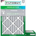 thumbnail image 1 of Filterbuy 12x16x2 MERV 8 (MPR 600) Dust Defense, Pleated HVAC AC Furnace Air Filters (2-Pack), 1 of 8