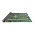 thumbnail image 2 of Ahgly Company Indoor Square Persian Turquoise Blue Traditional Area Rugs, 8' Square, 2 of 4