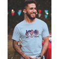 thumbnail image 2 of Peace Love America T-Shirt Men -Image by Shutterstock, Male 5X-Large, 2 of 4