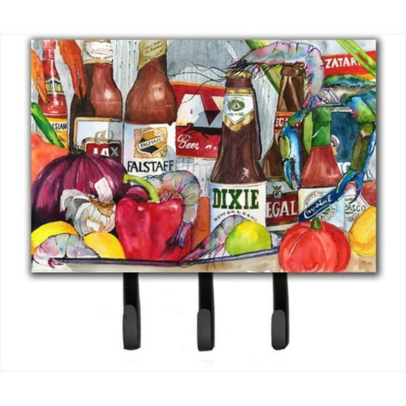 Carolines Treasures  New Orleans Beers and Spices Leash Holder or Key Hook