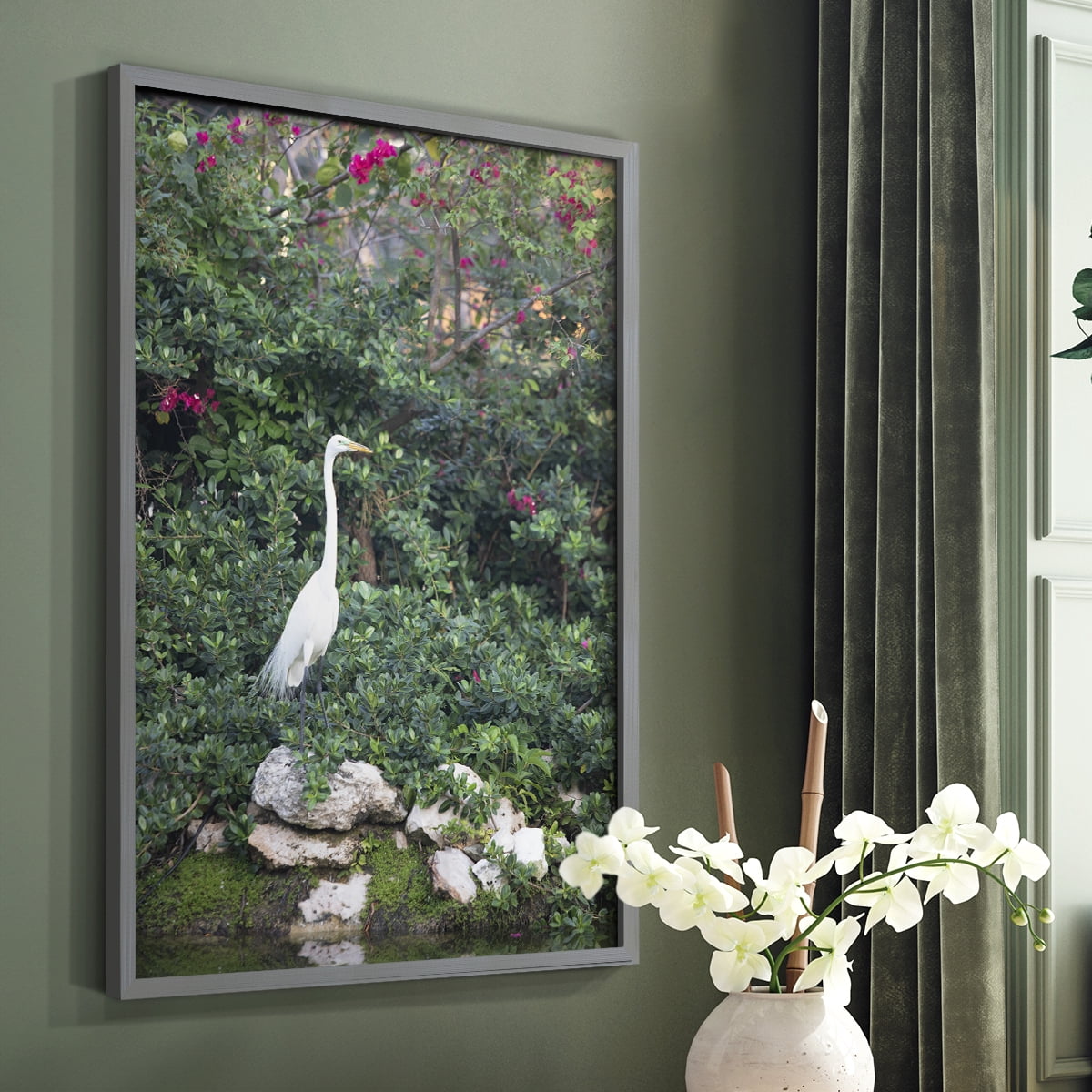 Matisse MDCCCXXI Framed Print in Gray Solid Wood 16 x 20 Framed Print