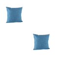 thumbnail image 2 of Cateissary Fundas de almohada decorativas de lino y algodón, funda de almohada, funda de cojín, sofá cama, accesorios de sala de estar, azul, Azul 50x50cm 2piezas, 2 of 6