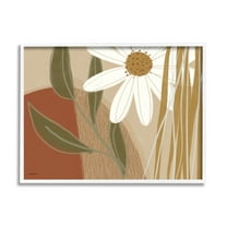 Stupell Industries Daisy Flower Abstract Dessert Tone Floral Arrangement, 30 x 24, Design by Kyra Brown