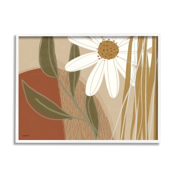Stupell Industries Daisy Flower Abstract Dessert Tone Floral Arrangement, 30 x 24, Design by Kyra Brown