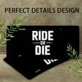 thumbnail image 4 of License Plate, Ride or Die Slogan Decorative Front,Personalized Stainless Steel License Plate Cover For Men Women,12.2" X 6.2", 4 of 7