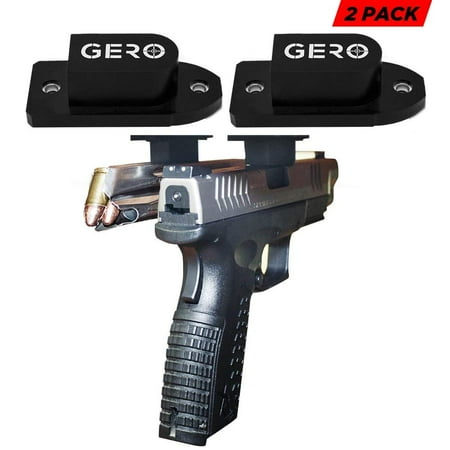 Tactical Butt Pack - Tactical Quick Draw Gun Magnet Concealed Rifle & Shotgun Magnetic Holder Perfect as a Wall Mount Bed Mount Vehicle Car Gun Holder Mount with Non-Scratch Coating (2 Pack)
