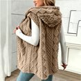 thumbnail image 5 of Winter Vest Fleece for Women Plus Size Cozy Warm Fuzzy Hooded Sleeveless Jackets Lightweight Casual Leisure Zipper Waistcoat Outerwear with Pockets, 5 of 9