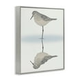 thumbnail image 5 of Stupell Industries Tranquil Sandpiper Bird Reflection Shallow Beach Shoreline Graphic Art Gray Framed Art Print Wall Art, Design by Ziwei Li, 5 of 5