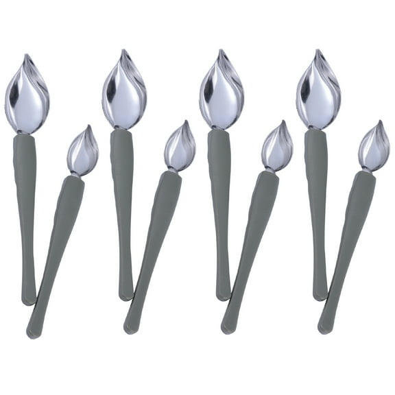 Phenofice 8-Piece Stainless Steel Culinary Spoons Set for Baking, Coffee Art, Cooking and Serving