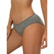 thumbnail image 4 of FAB CURVES Ropa interior menstrual para mujeres, pantalones hipster de tiro medio, disponibles en talla grande XL, color gris, 4 of 4