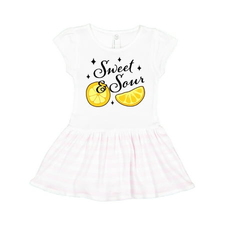 

Inktastic Sweet & Sour with Sparkles Gift Toddler Girl Dress