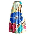 thumbnail image 5 of Summer Maxi Skirts for Women 2026 Elegant Floral Maxi Skirt with Pockets Swing Pleated Party Skirts for Women, 5 of 5