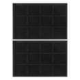 thumbnail image 2 of Unique Bargains Set of 2 Stackable Jewelry Boxes Organizer Trays with Removable Dividers Black 12 Grid Tray, 2 of 7