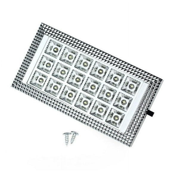 Kieccall 12V 18 LED Car Van Bus Interior Ceiling Dome Light - Ultra-Bright White Glow, Easy Installation, Vehicle Cabin Lighting for Night Rides & Passenger Comfort