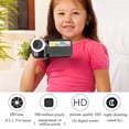 thumbnail image 2 of Videocámara con cámara de Video, TFT LCD de 2 Pulgadas Grabadora con cámara de videograbadora Videocámara con Zoom Digital HD 16X con Micro USB para de niños(Negro), 2 of 5