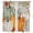Khaki, variant on Sage Green Pumpkins Kitchen Curtains 63 Inch Length, Thanksgiving Leaves Autumn Fall Tiers Curtains for Living Room Berdoom Bathroom, Light Filtering Drapes Window Treatment 2 Panels 42"Wx63"L