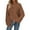 Brown, variant on HVOBTTY Women's Long Sleeved T Shirt, Fall and Winter Tops for Women, Women's Casual Solid Color Crew Neck Long Sleeve Loose Sport Pullover T Shirt Brown, Brown