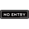 Entry Is Prohibited Sign Tin Sign No Entry Metal Sign Tin Plaque Metal Plate Home Door Bar Pub ...