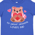 thumbnail image 4 of Inktastic My Great Grandpa Loves me- bear and hearts Boys or Girls Toddler T-Shirt, 4 of 5
