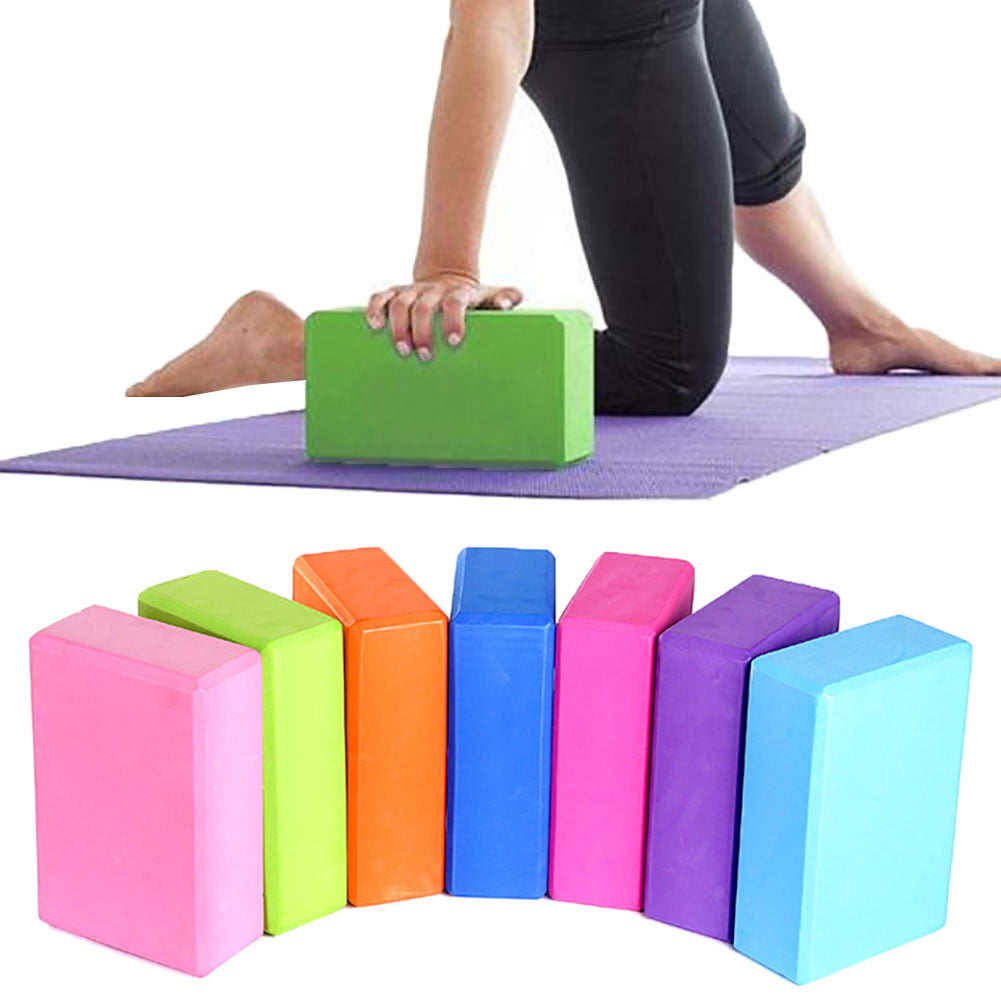 Yoga Block for Pilates High Density Non-Slip Surface EVA Foam Stretches A Pair 