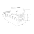 thumbnail image 7 of Kodiak Furniture Washington Futon Frame in Rustic Walnut Brown Finish, 7 of 7