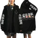 thumbnail image 3 of Jujutsu Kaisen-sudaderas con cremallera Gojo Satoru, chaquetas góticas con cremallera, sudaderas Y2k de Anime japonés, ropa de calle Yuji Itadori Harajuku, 3 of 5