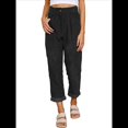 thumbnail image 1 of Pantalones Casuales de Cintura Alta y Pierna Recta para Mujer, Holgados y Cómodos, con Bolsillos Negro M, 1 of 6