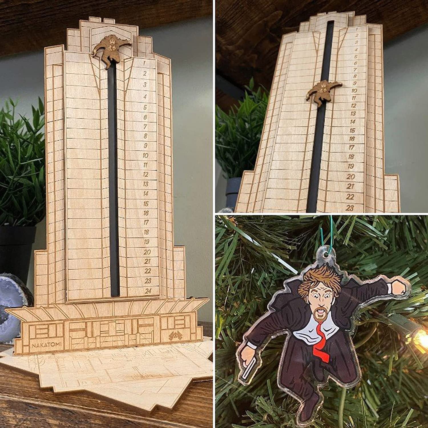 Christmas Advent Calendar,Die Hard Advent Calendar,Hans Gruber Falling