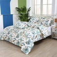thumbnail image 3 of LANPEI Beach Comforter Set Twin 3Pcs Ocean Coastal Summer Quilt 100% Cotton Fabric with Soft Microfiber Inner Fill Bedding Lightweight Reversible All Season Down Alternative Duvet Insert 3Pcs, Twin, 3 of 9