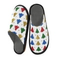 thumbnail image 2 of IAUYY Memory Foam House Slippers Suitable for Both Men and Women. Comfortable, Anti-Slip Plush Flat-Bottomed Slippers The Best Holiday Gift Dotted with Golden Stars, 2 of 9