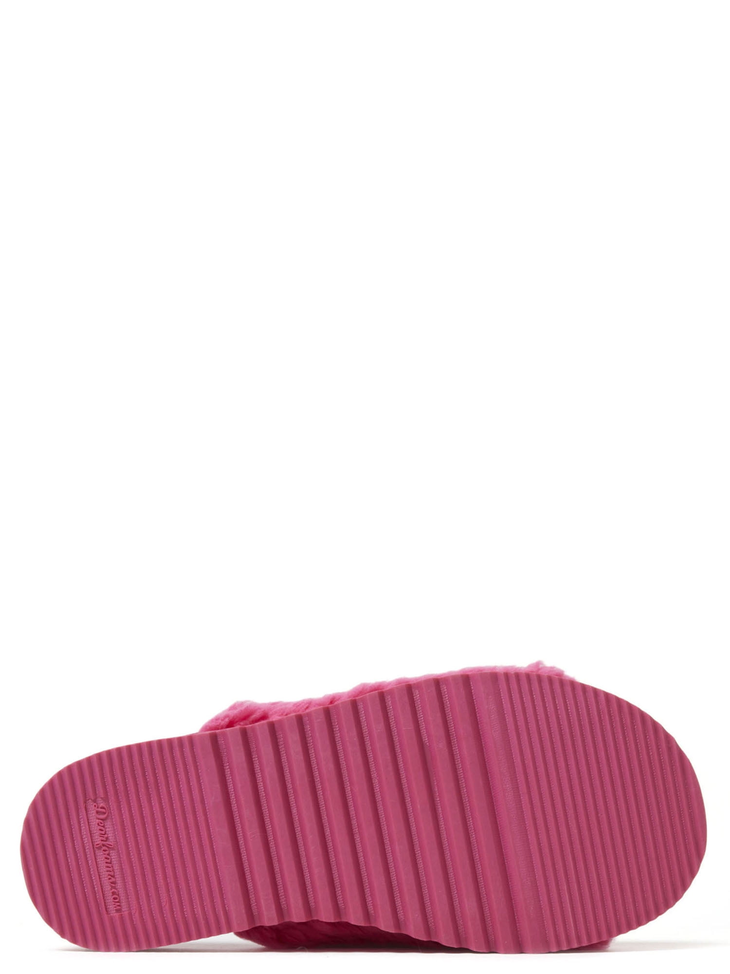 Dearfoams Cozy Comfort Women's Teddy Pile Open Toe Scuff Slippers
