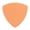 Orange, variant on Exotic Plectrums - Delrin Orange Guitar Or Bass Pick - 0.60 mm Medium Light Gauge - Premium Made In USA - 346 Rounded Triangle Shape - 1 Pack
