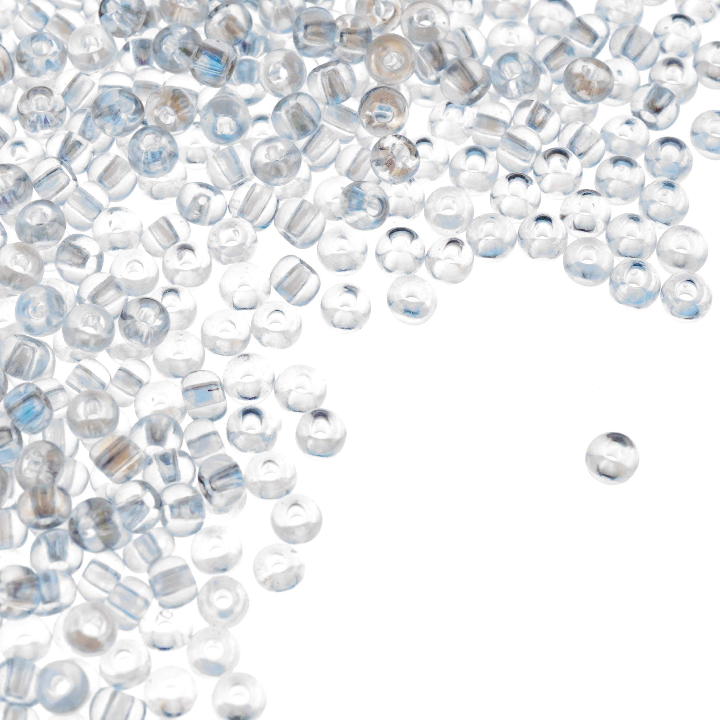John Bead Silver Lined Czech Glass Seed Beads, 6/0, 12 Pack