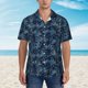 thumbnail image 2 of Balery Hawaiian Style Camisas hawaianas de manga corta para hombre, camisas playeras de corte holgado, camisas de vacaciones con botones,Large, 2 of 7