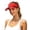 Red, variant on Jane Wardrobe Transparent Brim Sun Visor Hat for Women, Adjustable Magic Tape, Lightweight UV Protection Summer Hat, 1 Piece, One Size